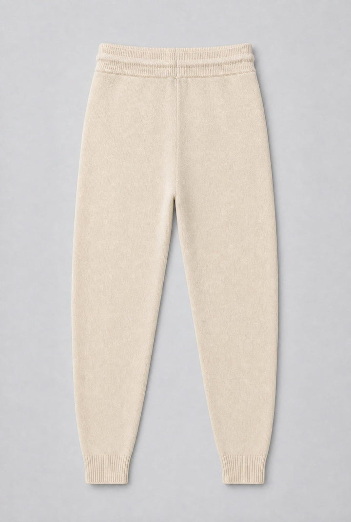 Cashmere Blend Joggers - Ivory - Joggers