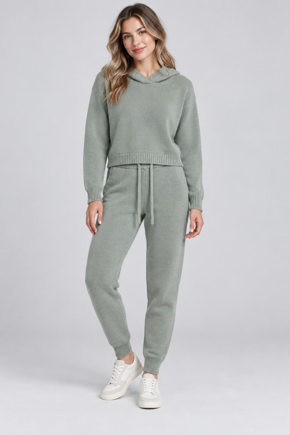 Cashmere Blend Joggers - Sage - Joggers