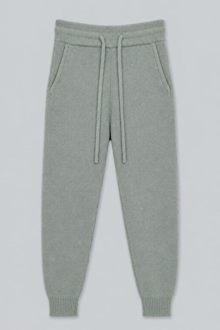 Cashmere Blend Joggers - Sage - Joggers