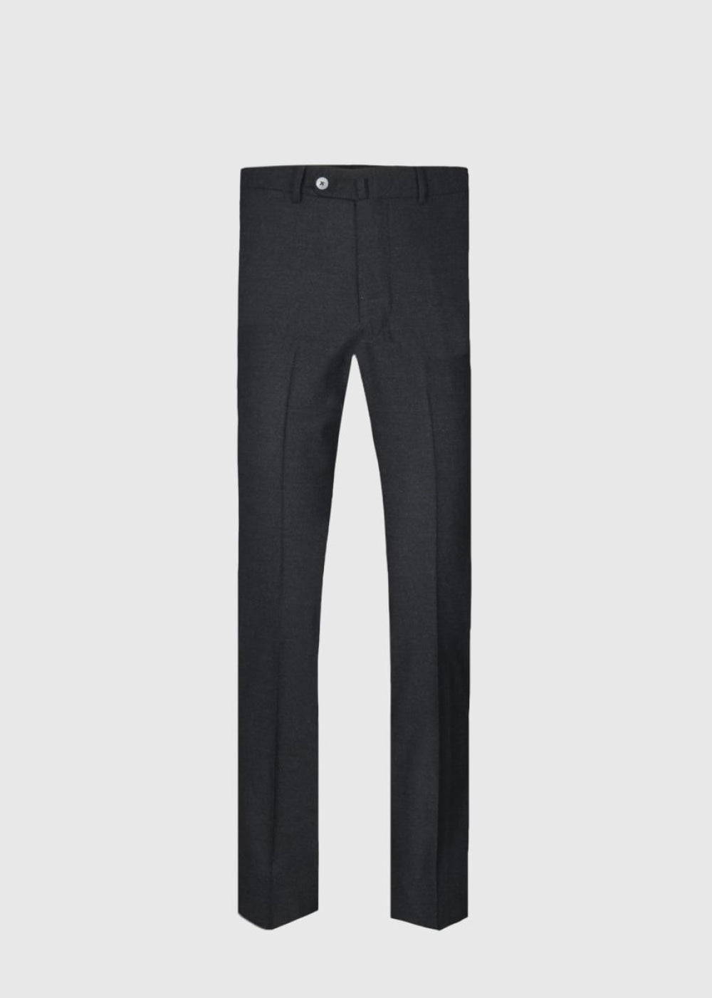 Cashmere Flannel Trouser - Charcoal - Trouser