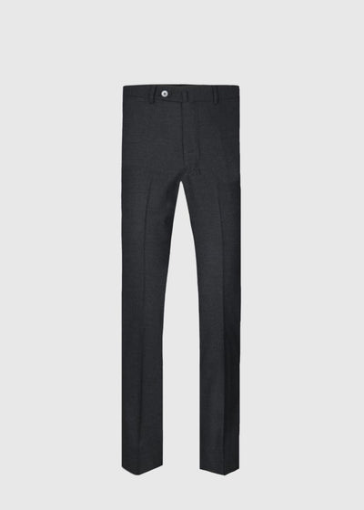 Cashmere Flannel Trouser - Charcoal - Trouser