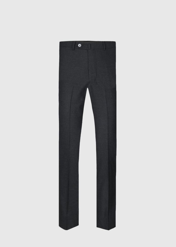 Cashmere Flannel Trouser - Charcoal - Trouser
