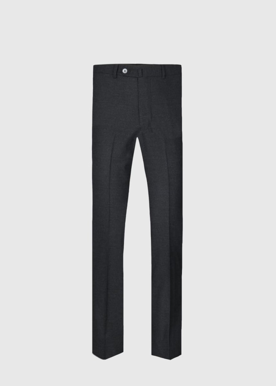 Cashmere Flannel Trouser - Charcoal - Trouser