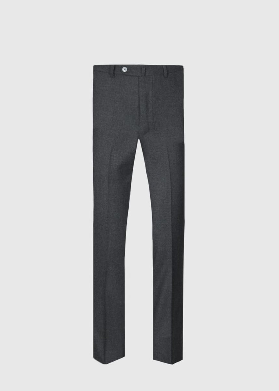Cashmere Flannel Trouser - Grey - 42 - Trouser