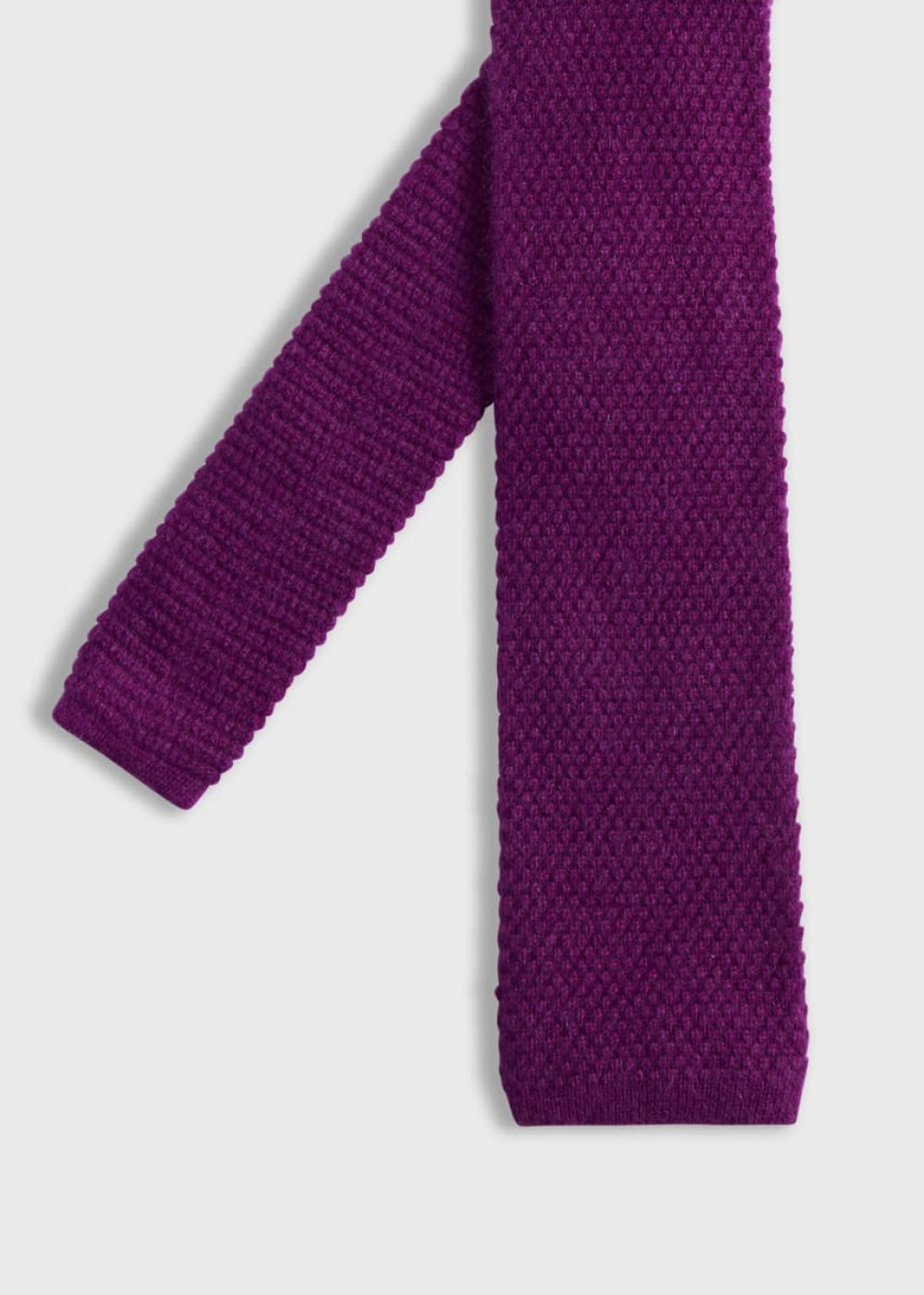 Cashmere Knit Tie - Berry - ONE SIZE - Tie