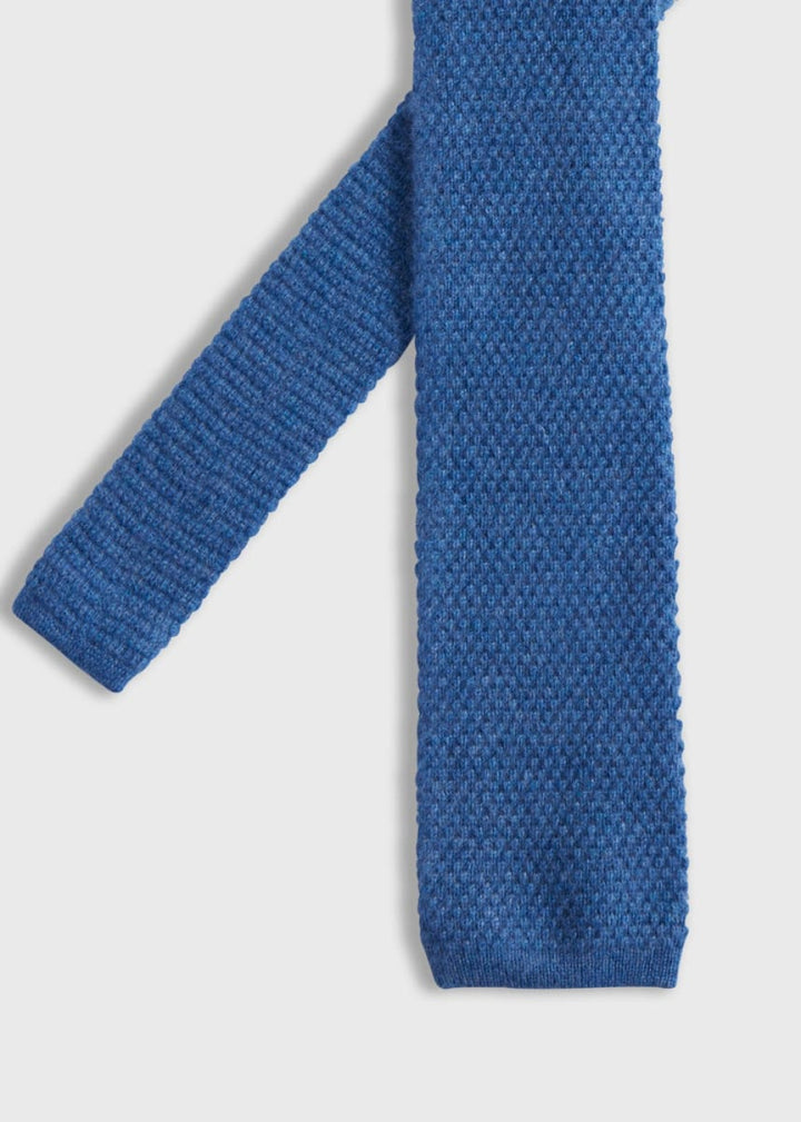 Cashmere Knit Tie - Blue - One Size - Tie - adult