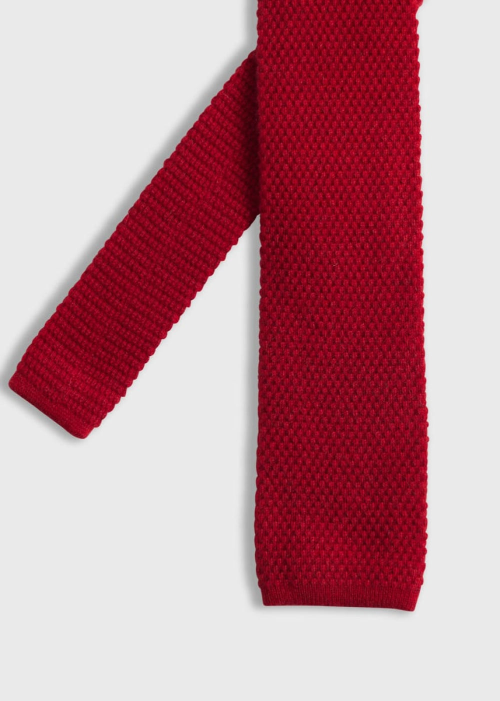 Cashmere Knit Tie - Red - ONE SIZE - Tie