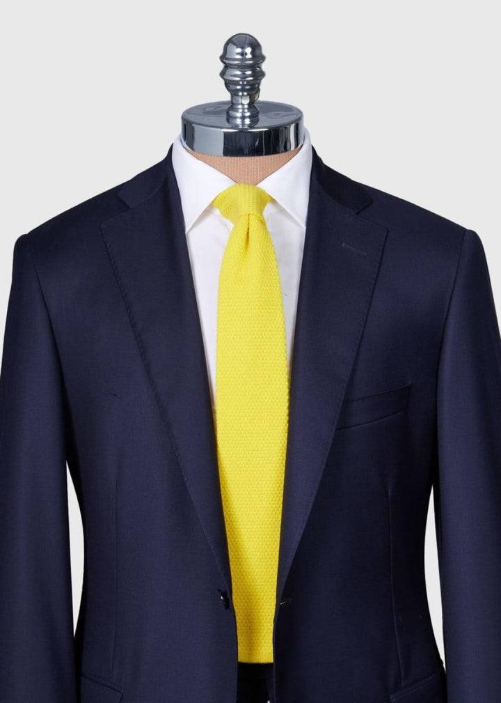 Cashmere Knit Tie - Yellow - ONE SIZE - Tie