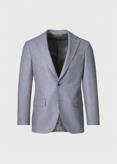 Cashmere Melange Jacket - Blue/Grey - 48 - Blazer