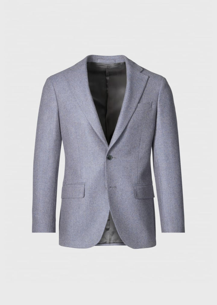 Cashmere Melange Jacket - Blue/Grey - 48 - Blazer