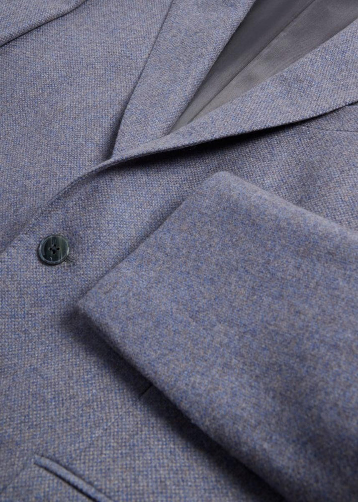 Cashmere Melange Jacket - Blue/Grey - 48 - Blazer