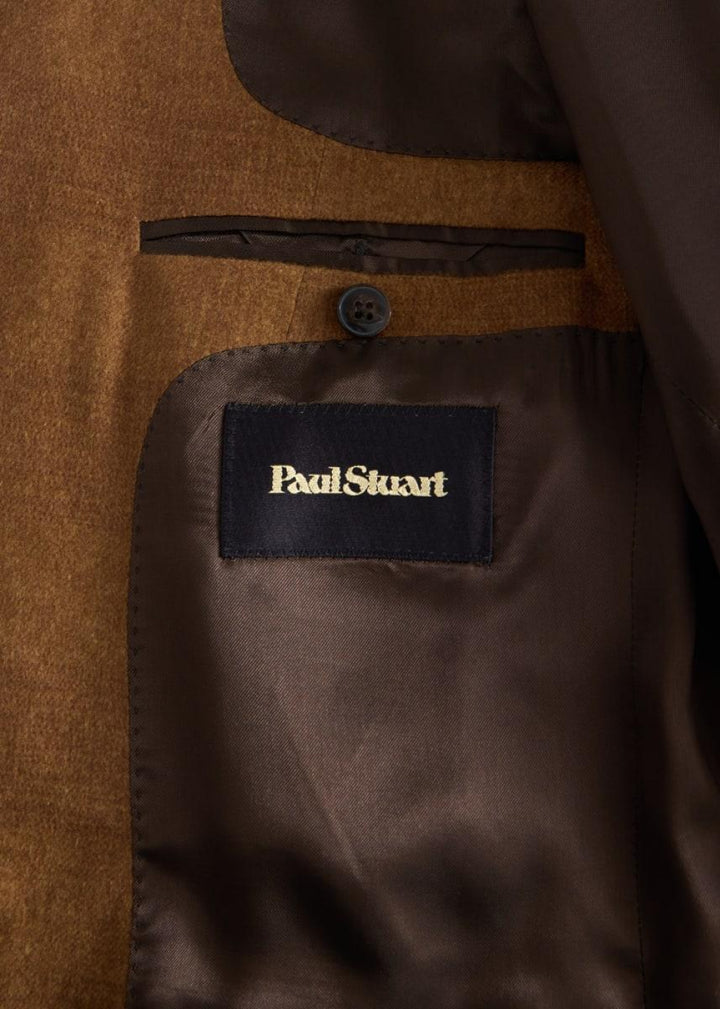 Cashmere & Silk Tonal Plaid Jacket - Camel - 44 - Blazer