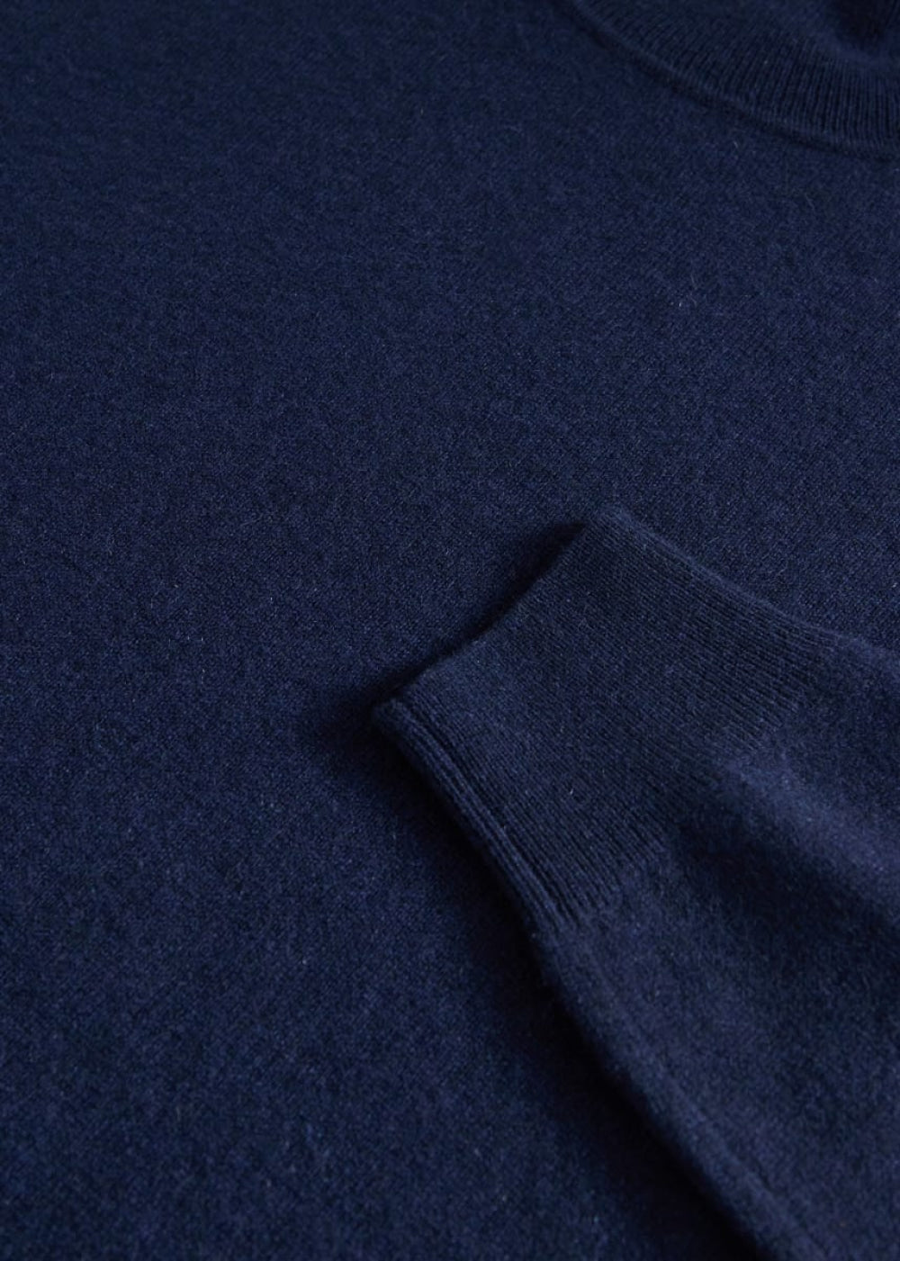 Cashmere Turtleneck Sweater - Navy - Turtleneck