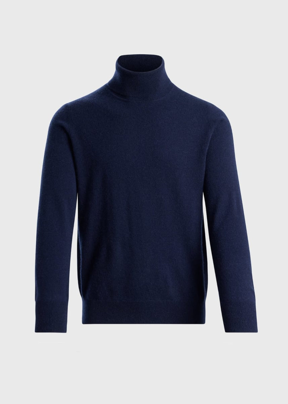 Cashmere Turtleneck Sweater - Navy - Turtleneck
