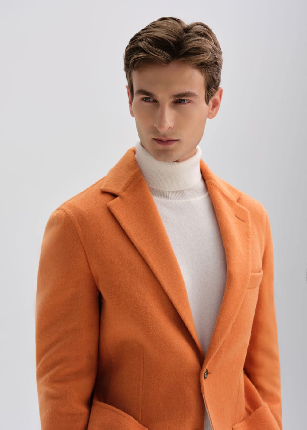 Cashmere Turtleneck Sweater - White - Turtleneck