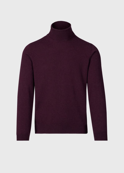 Cashmere Turtleneck - Wine - XXL (46) - Turtleneck