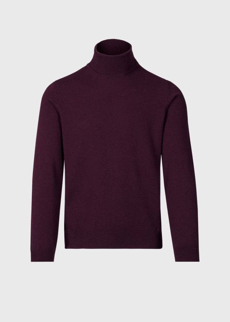 Cashmere Turtleneck - Wine - XXL (46) - Turtleneck