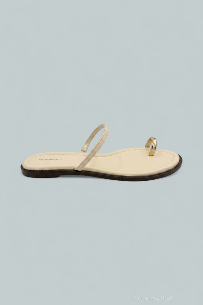 Cassandra Sandals - Almond Leather - 9.5 - Sandals