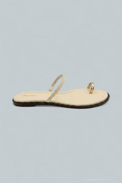 Cassandra Sandals - Almond Leather - 9.5 - Sandals