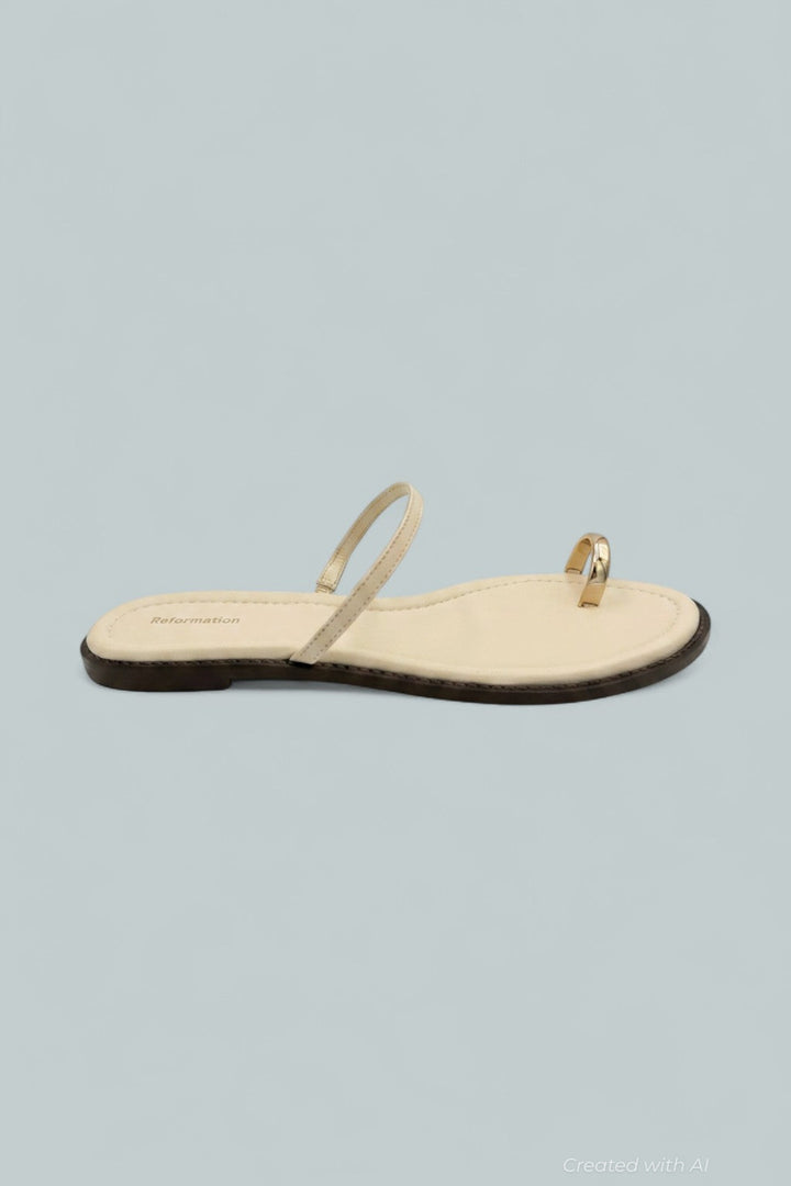 Cassandra Sandals - Almond Leather - 9.5 - Sandals