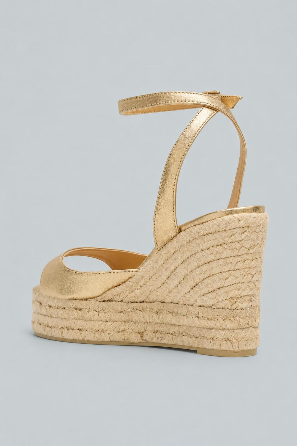 Castaner Brook Espadrille Wedges - Gold - 8 - Flip Flops