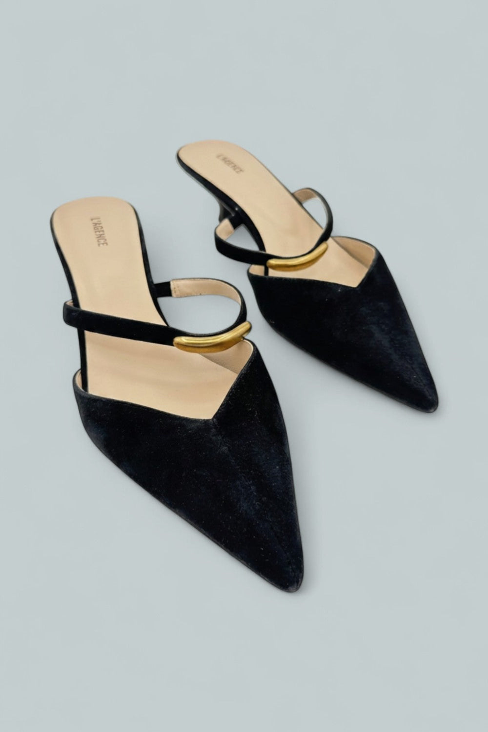 Catania Pointed Pumps - Blacksuede - 11 - Heels