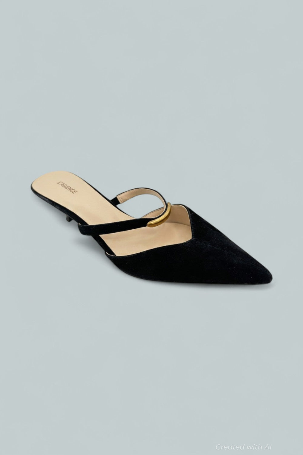 Catania Pointed Pumps - Blacksuede - 11 - Heels