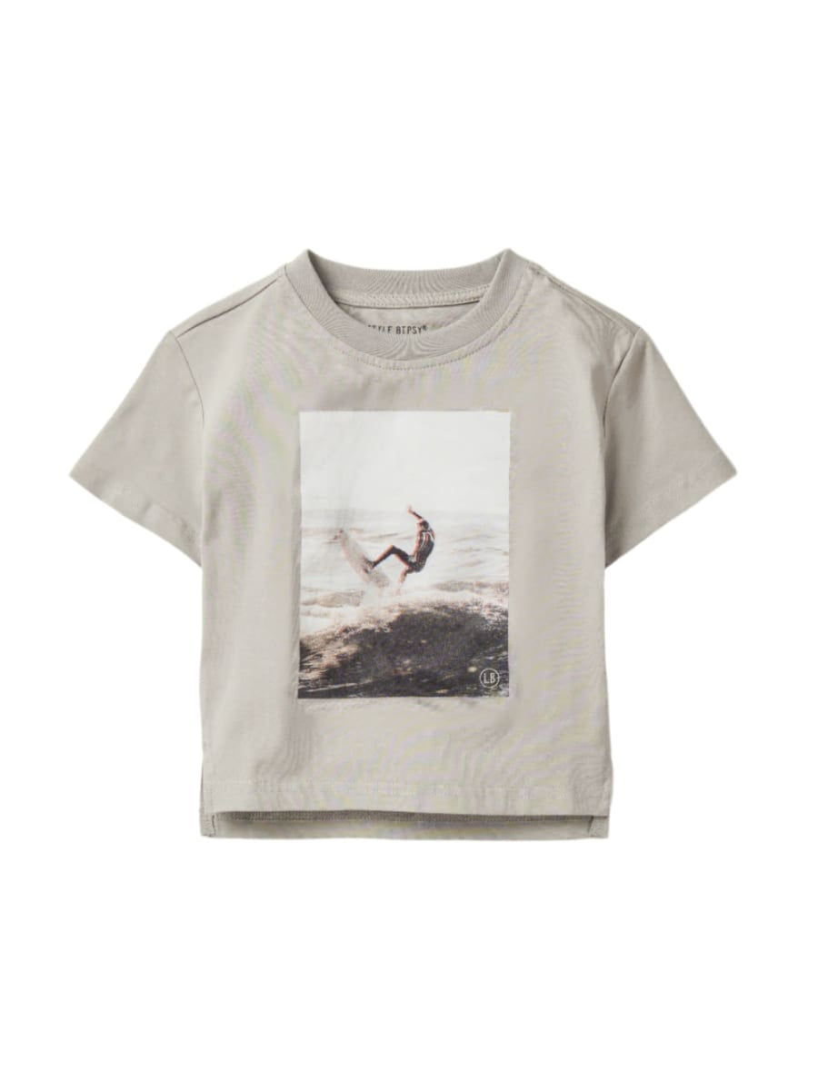 Catching Waves Tee - Charcoal - T-shirt