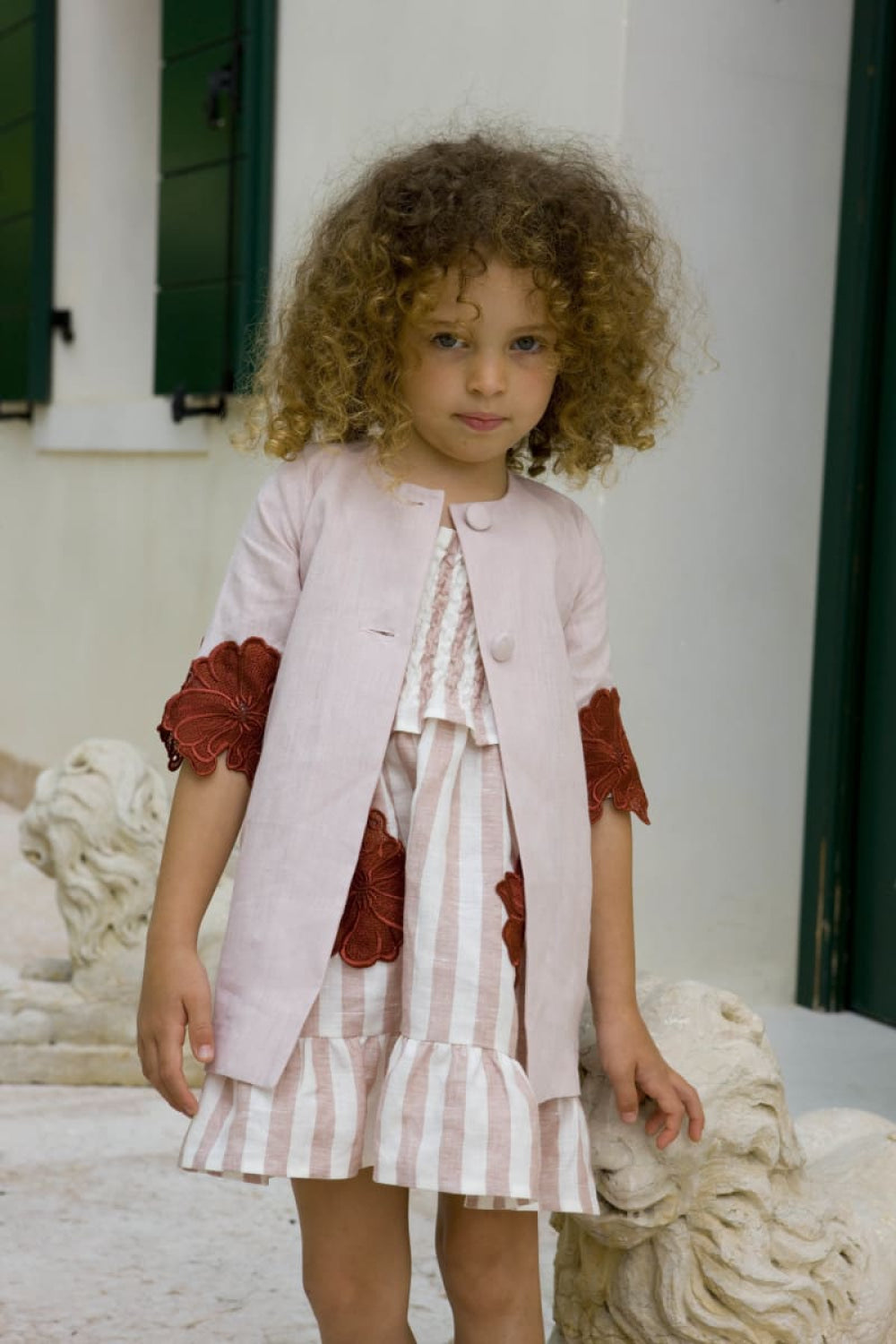 Caterina - Pink & Rust Flower - 4Year - Jacket