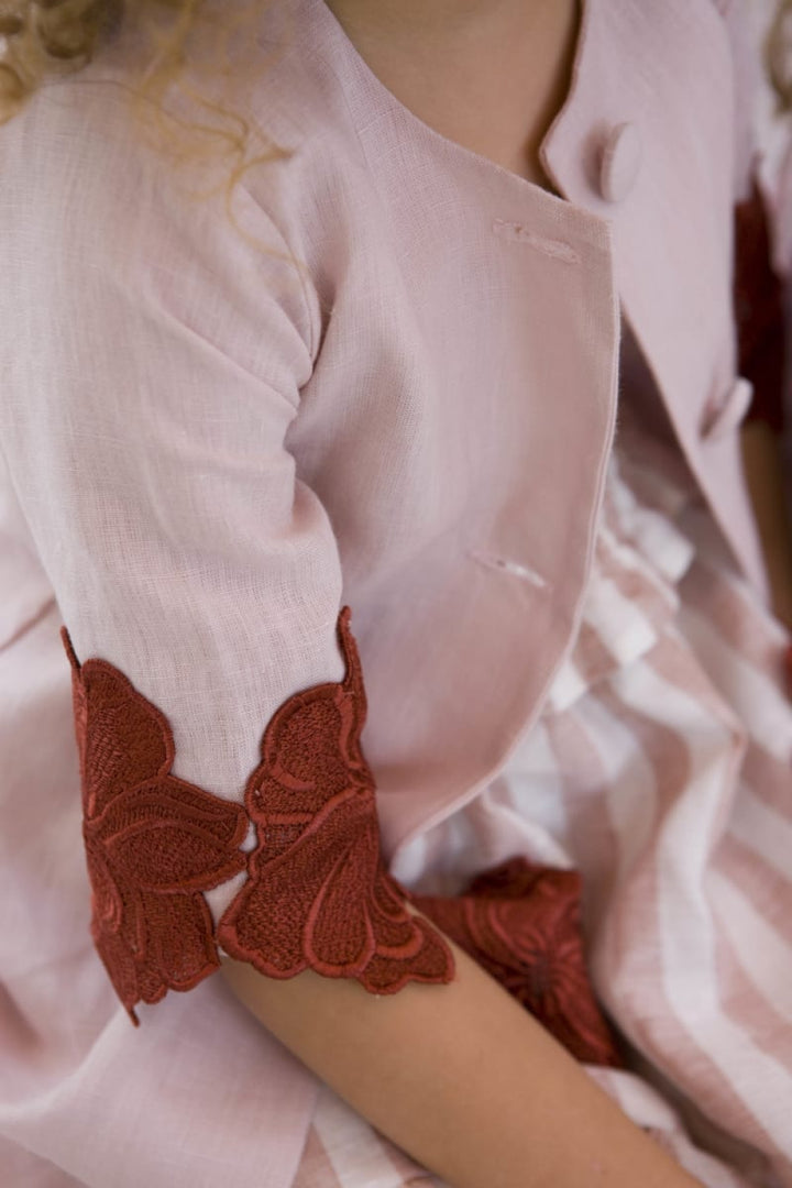 Caterina - Pink & Rust Flower - 4Year - Jacket