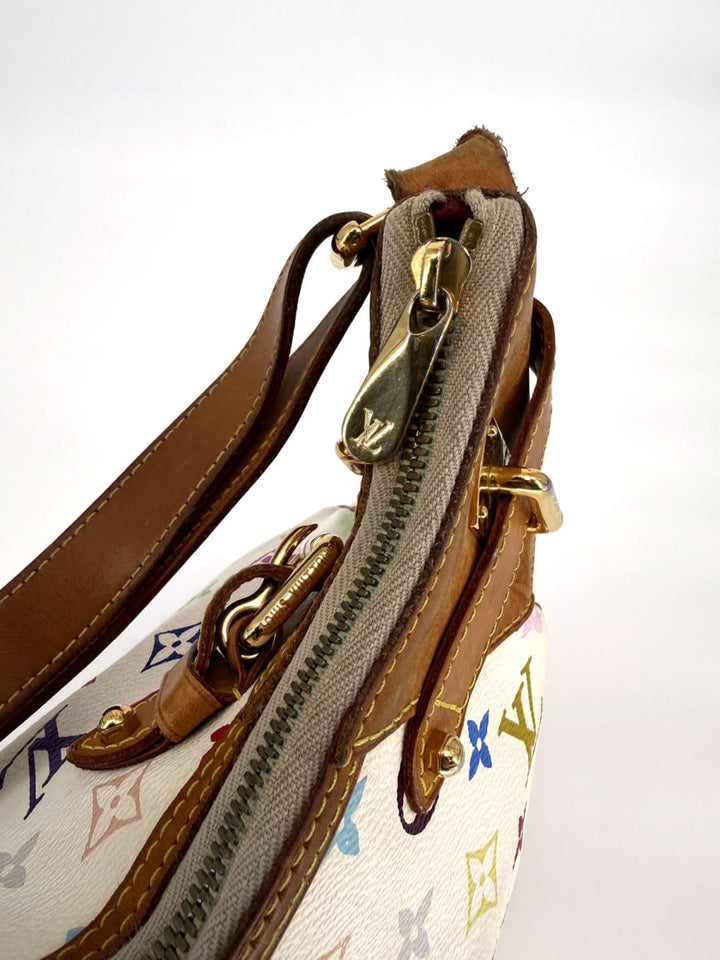 Pre-Owned Louis Vuitton Greta Crossbody Multicolor White