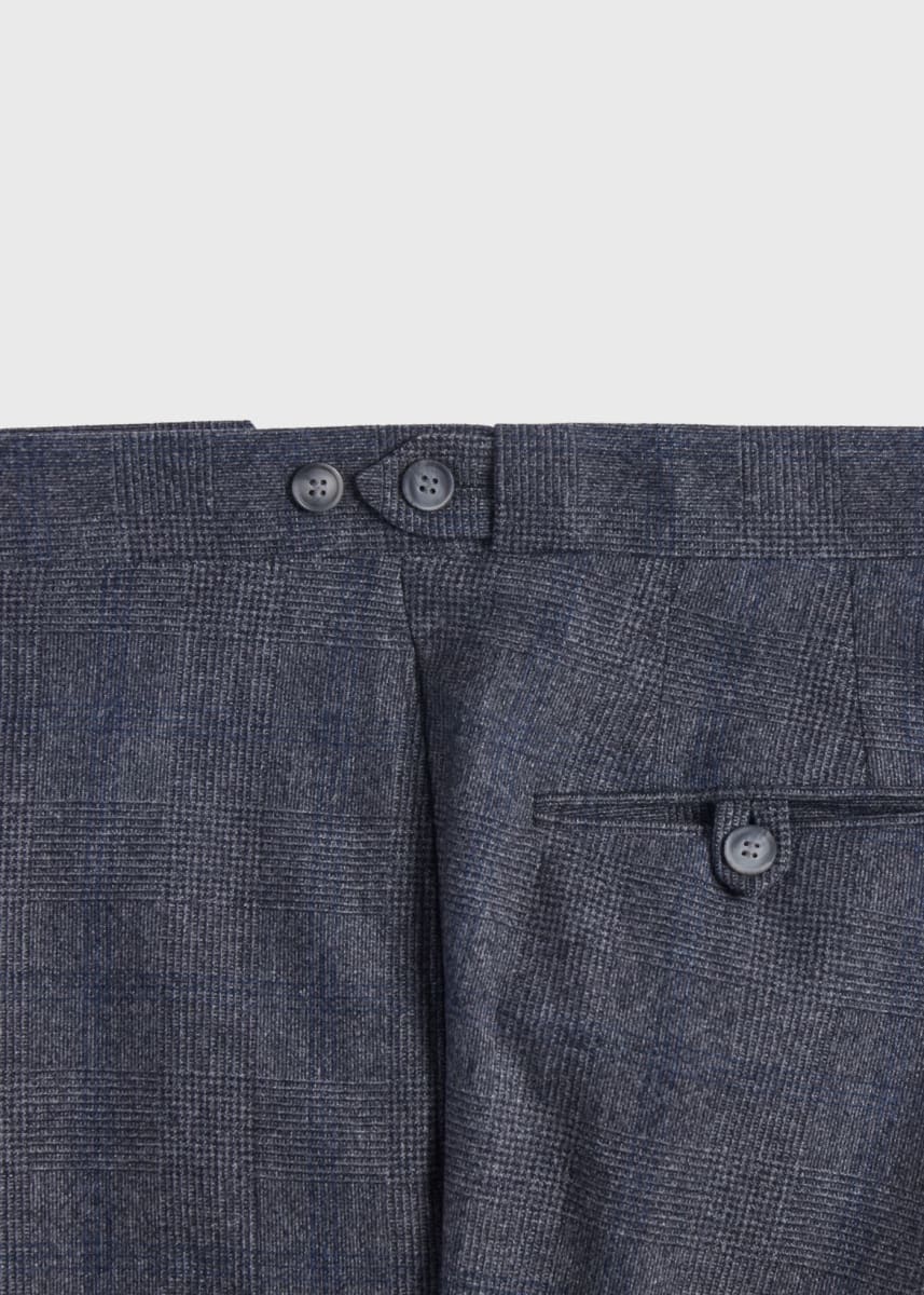 Wool & Cashmere Plaid Paul Suit - Grey
