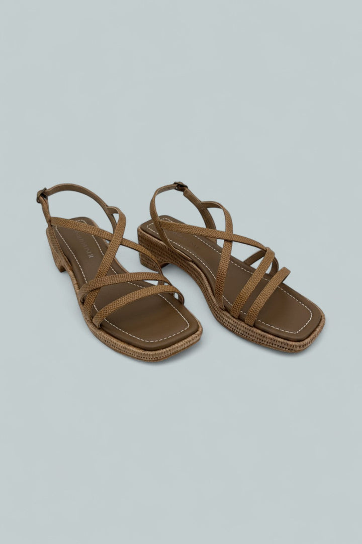 Rosalie Slingback Sandals - Saddle