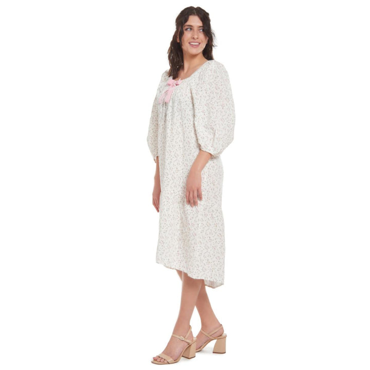Cecilia Floral Dress - Light Pink - Dresses