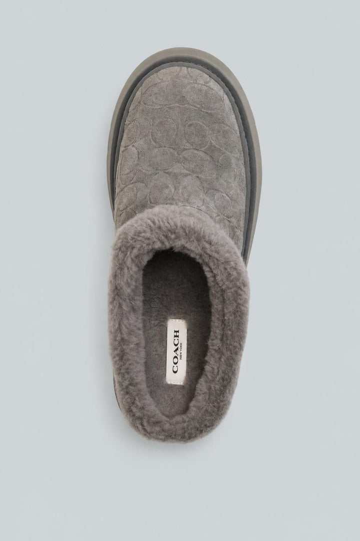 Cecilia Signature Sherling Clog - Charcoal - Clog