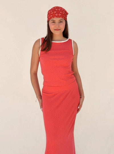 Cecilia Tank - Berry Red - Tank Top
