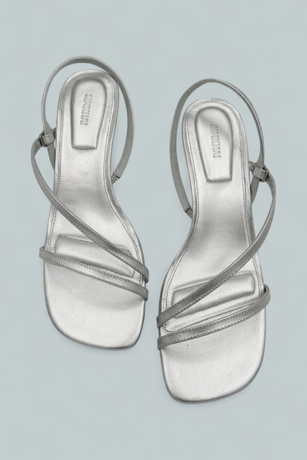 Cedonia Logo Sandals - Silver - 9 - Slingback