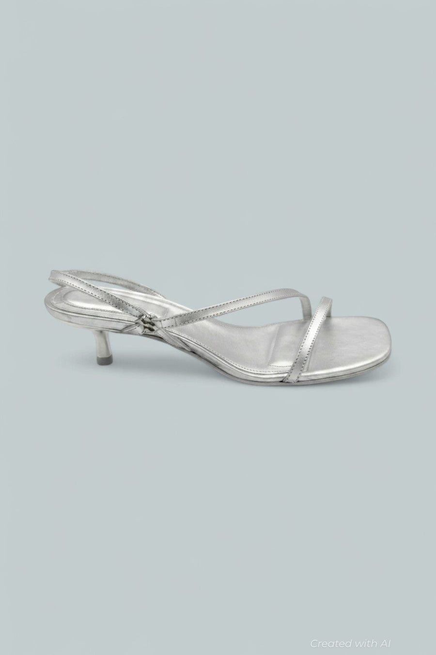 Cedonia Logo Sandals - Silver - 9 - Slingback