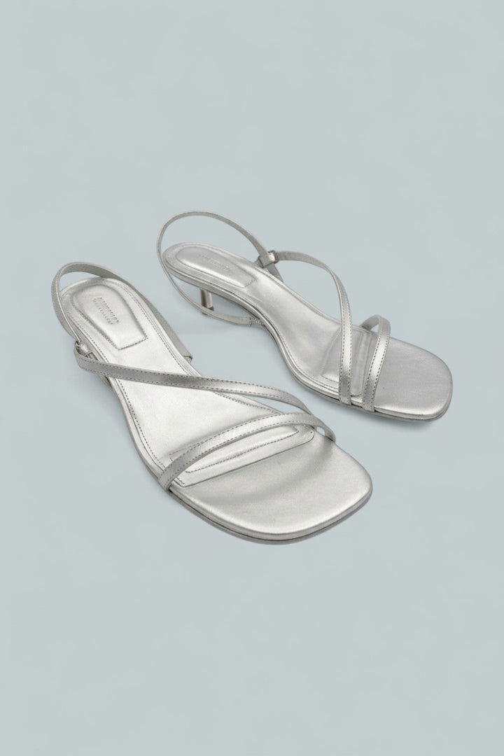 Cedonia Logo Sandals - Silver - 9 - Slingback