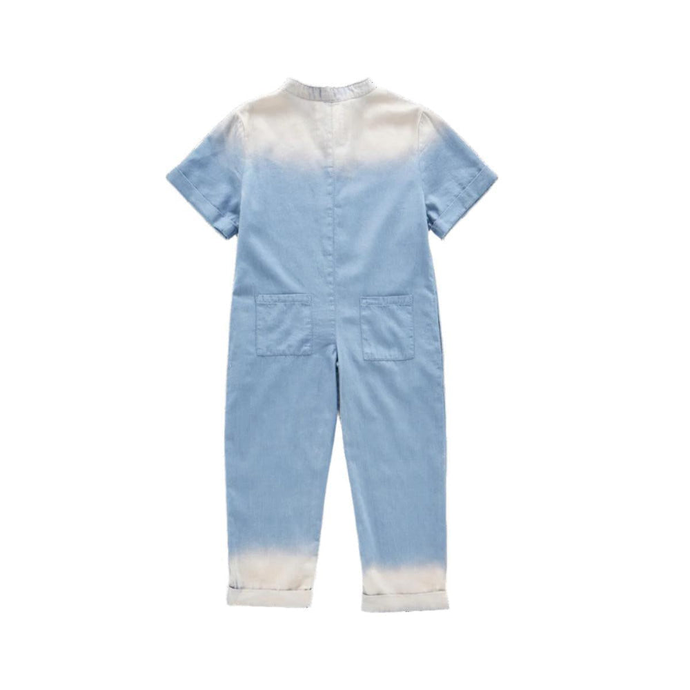 Chambray Mechanic Jumpsuit - Blue Chambray - Jumpsuit