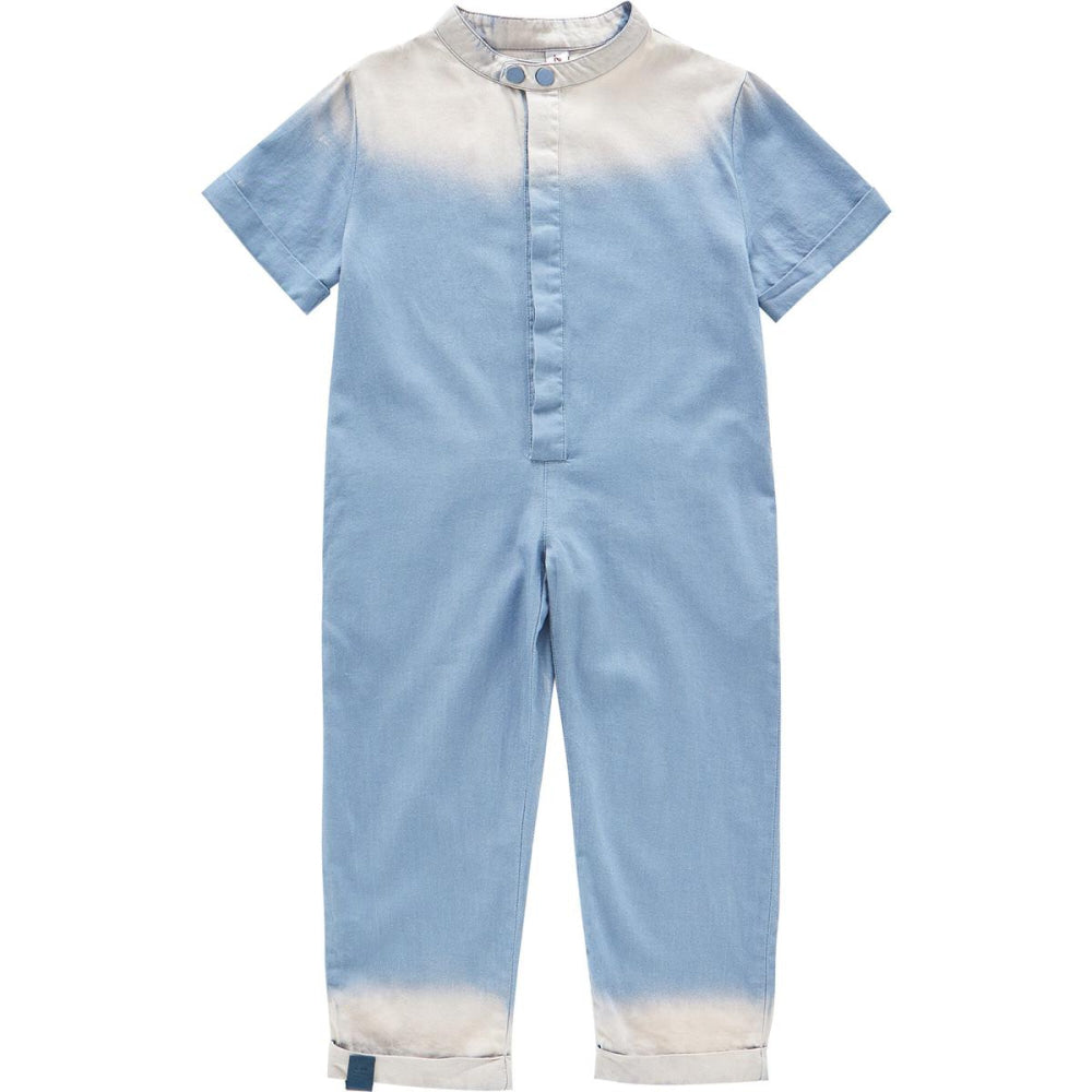 Chambray Mechanic Jumpsuit - Blue Chambray - Jumpsuit