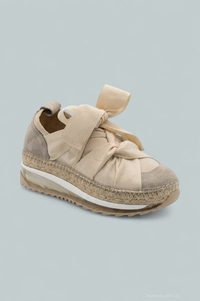 Chapmin Espadrille Sneakers Shoes - Ivory - Flats