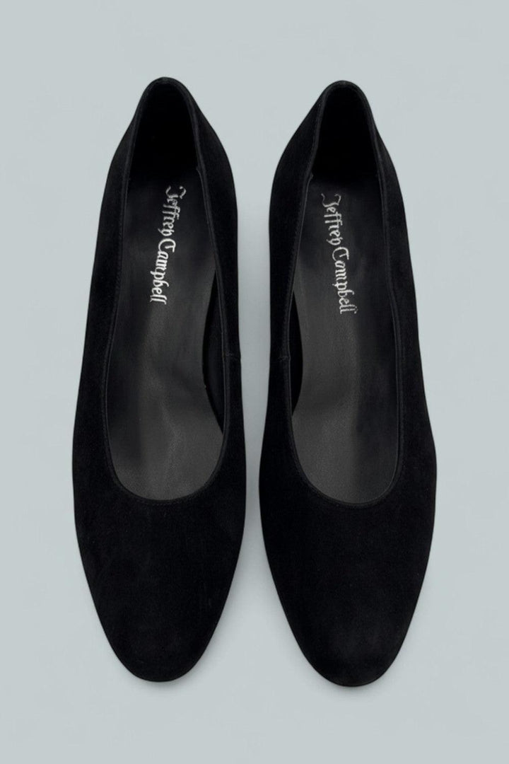 Chapters Platform Pumps - Black Suede - 8 - Pumps