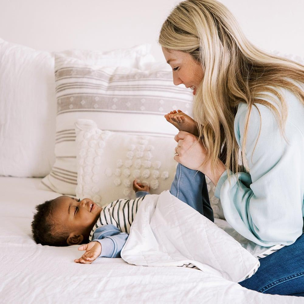 Charcoal Stripes Blanket Sleeper - Swaddle - Baby