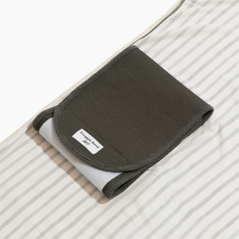 Charcoal Stripes Swaddle II - Swaddle - Baby