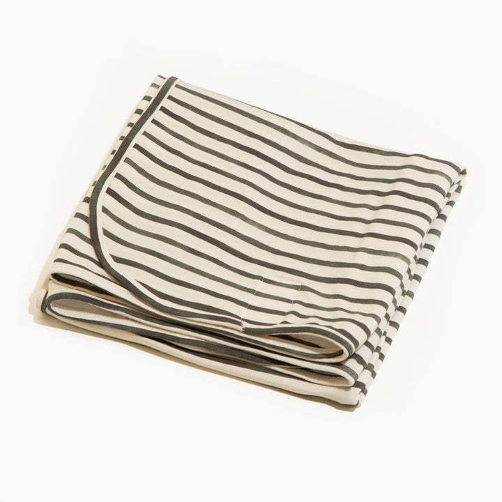 Charcoal Stripes Swaddle II - Swaddle - Baby