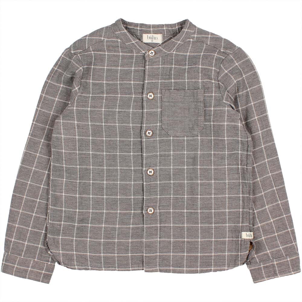 Check Shirt - Check Grey Button Down Shirts Buho 