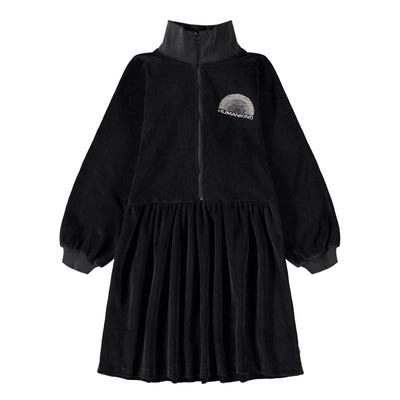 Chita Dress Long Sleeve - Black - 7-8Y (122/128cm) - Dresses