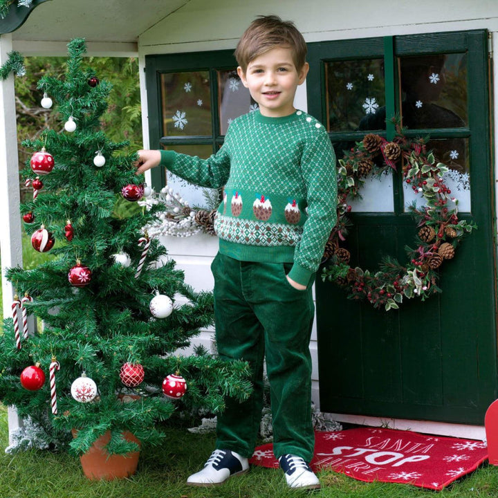 Christmas Pudding Sweater - 6m - Sweater