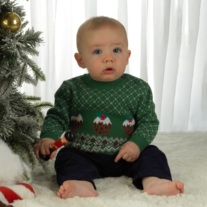 Christmas Pudding Sweater - 6m - Sweater